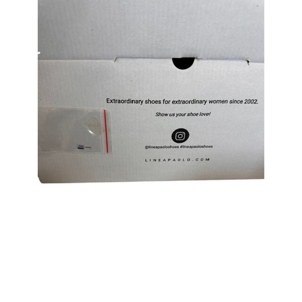 NWT Linea Paolo Lane2-L Silver Micro Suede Crystal Embellished Slide Sandal 8.5 - Picture 10 of 10